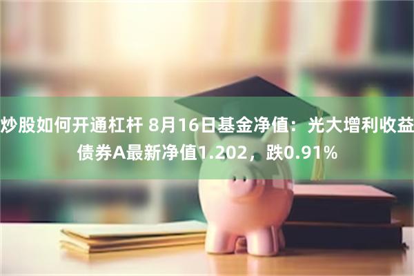 炒股如何开通杠杆 8月16日基金净值：光大增利收益债券A最新净值1.202，跌0.91%