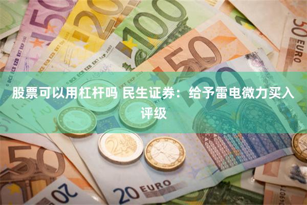 股票可以用杠杆吗 民生证券：给予雷电微力买入评级