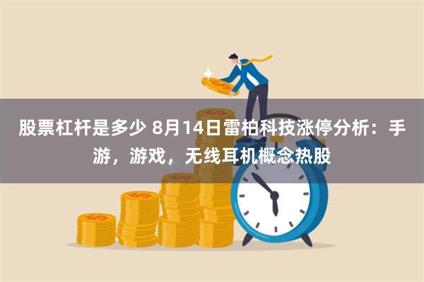 股票杠杆是多少 8月14日雷柏科技涨停分析：手游，游戏，无线耳机概念热股