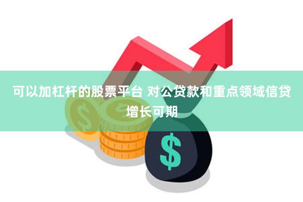 可以加杠杆的股票平台 对公贷款和重点领域信贷增长可期