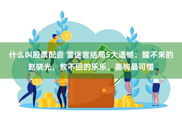 什么叫股票配资 雪迷宫结局5大遗憾：醒不来的赵晓光，救不回的乐乐，嘉驹最可惜