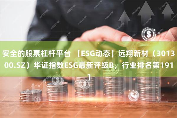 安全的股票杠杆平台 【ESG动态】远翔新材（301300.SZ）华证指数ESG最新评级B，行业排名第191